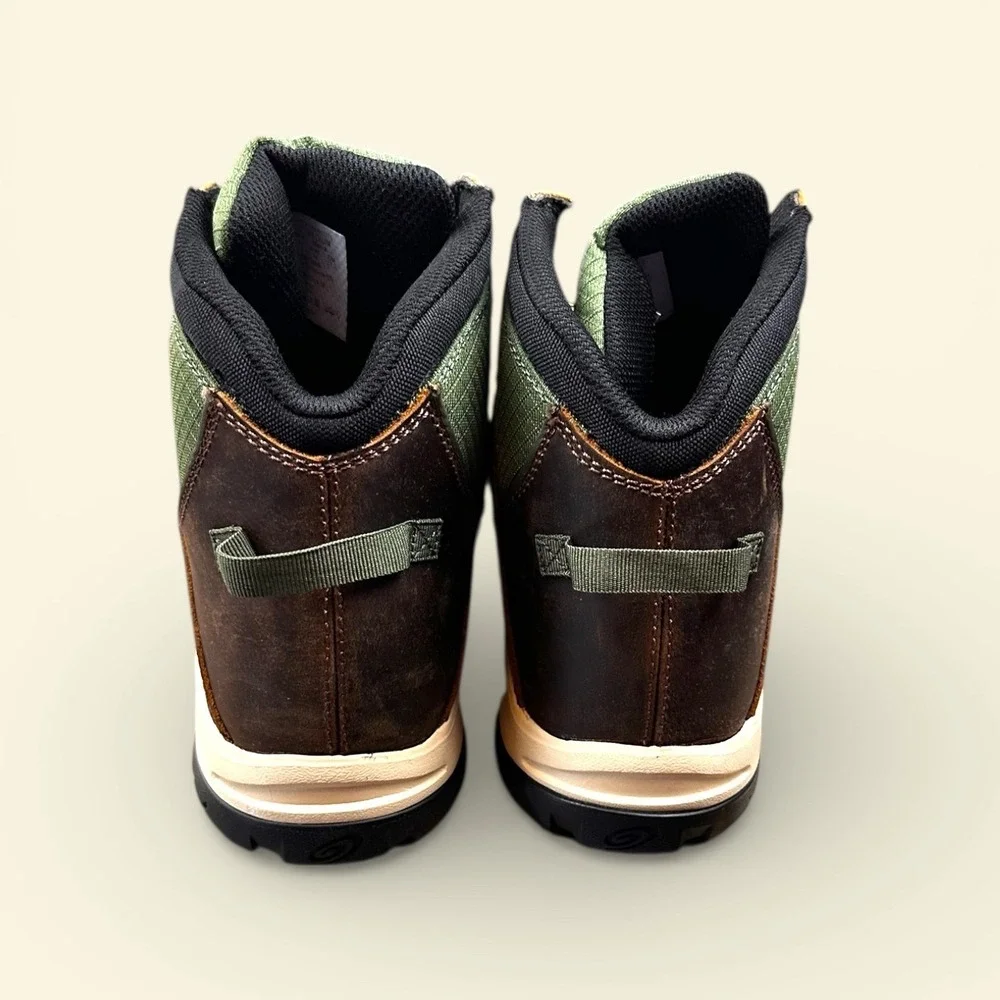 Avenger NWB Work Boots A7700 Medium Edge Mid Waterproof Leather Green Brown SZ10